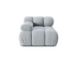 Bellis Modulares Sofa Eckmodul Links mit Samt-Stoff (Blu06) in Hellblau, 94 cm – Bild 2