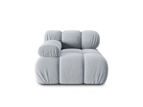 Bellis Modulares Sofa Eckmodul Links mit Samt-Stoff (Blu06) in Hellblau, 94 cm – Bild 2