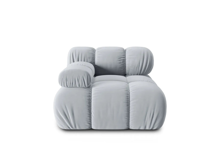 Bellis Modulares Sofa Eckmodul Links mit Samt-Stoff (Blu06) in Hellblau, 94 cm – Bild 2