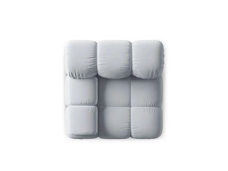 Bellis Modulares Sofa Eckmodul Links mit Samt-Stoff (Blu06) in Hellblau, 94 cm – Bild 4
