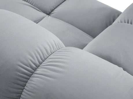 Bellis Modulares Sofa Eckmodul Links mit Samt-Stoff (Blu06) in Hellblau, 94 cm – Bild 6