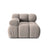 Bellis Modulares Sofa Eckmodul Links mit Samt-Stoff (Blu40) in Cappuccino, 94 cm – Bild 1