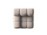 Bellis Modulares Sofa Eckmodul Links mit Samt-Stoff (Blu40) in Cappuccino, 94 cm – Bild 3