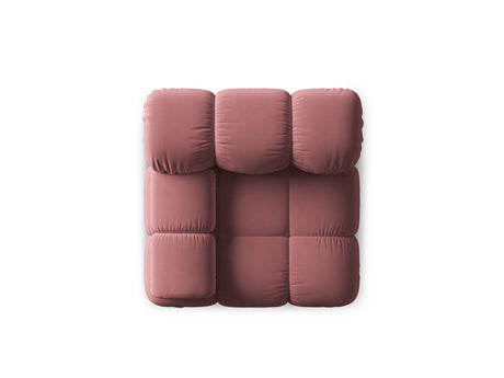 Bellis Modulares Sofa Eckmodul Links mit Samt-Stoff (Blu52) in Rosa, 94 cm – Bild 3