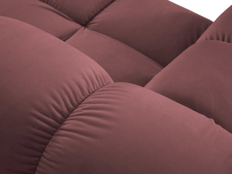 Bellis Modulares Sofa Eckmodul Links mit Samt-Stoff (Blu52) in Rosa, 94 cm – Bild 5