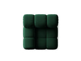 Bellis Modulares Sofa Eckmodul Links mit Samt-Stoff (Blu78) in Flaschengrün, 94 cm – Bild 3