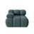 Bellis Modulares Sofa Eckmodul Links mit Samt-Stoff (Blu85) in Türkis, 94 cm – Bild 1