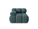 Bellis Modulares Sofa Eckmodul Links mit Samt-Stoff (Blu85) in Türkis, 94 cm – Bild 1
