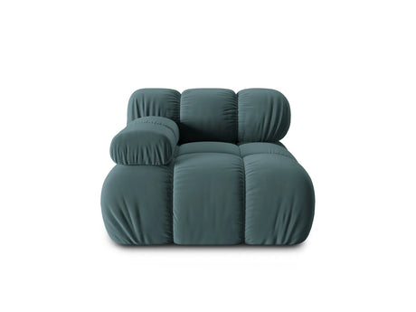Bellis Modulares Sofa Eckmodul Links mit Samt-Stoff (Blu85) in Türkis, 94 cm – Bild 1