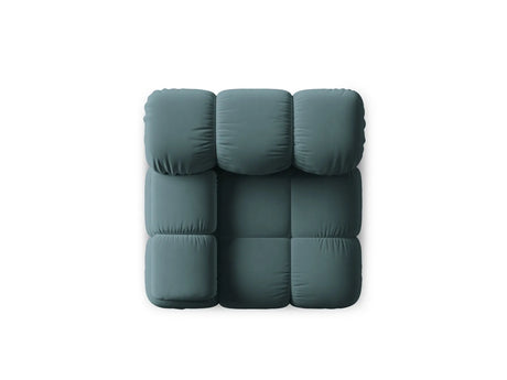 Bellis Modulares Sofa Eckmodul Links mit Samt-Stoff (Blu85) in Türkis, 94 cm – Bild 3