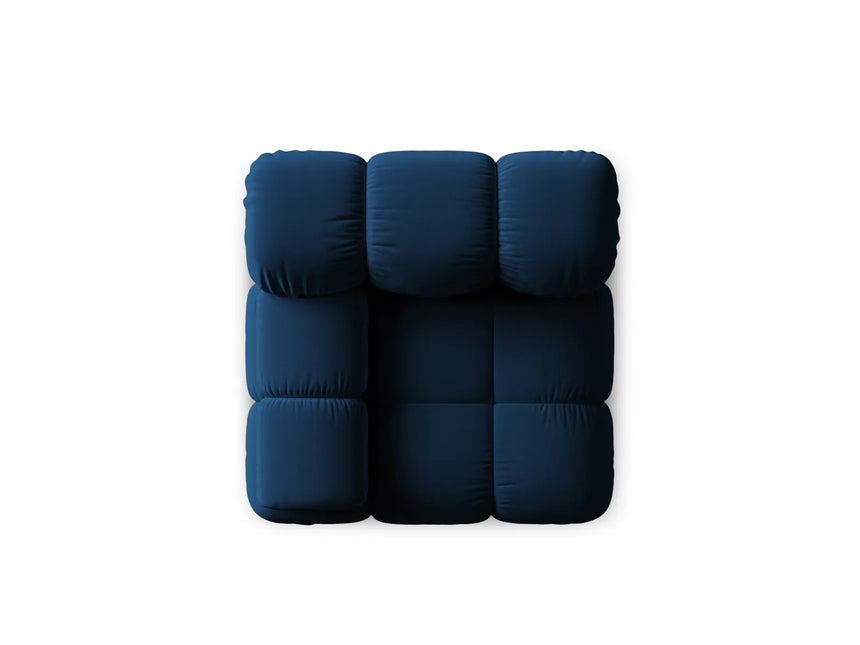 Bellis Modulares Sofa Eckmodul Links mit Samt-Stoff (Blu86) in Königsblau, 94 cm – Bild 3