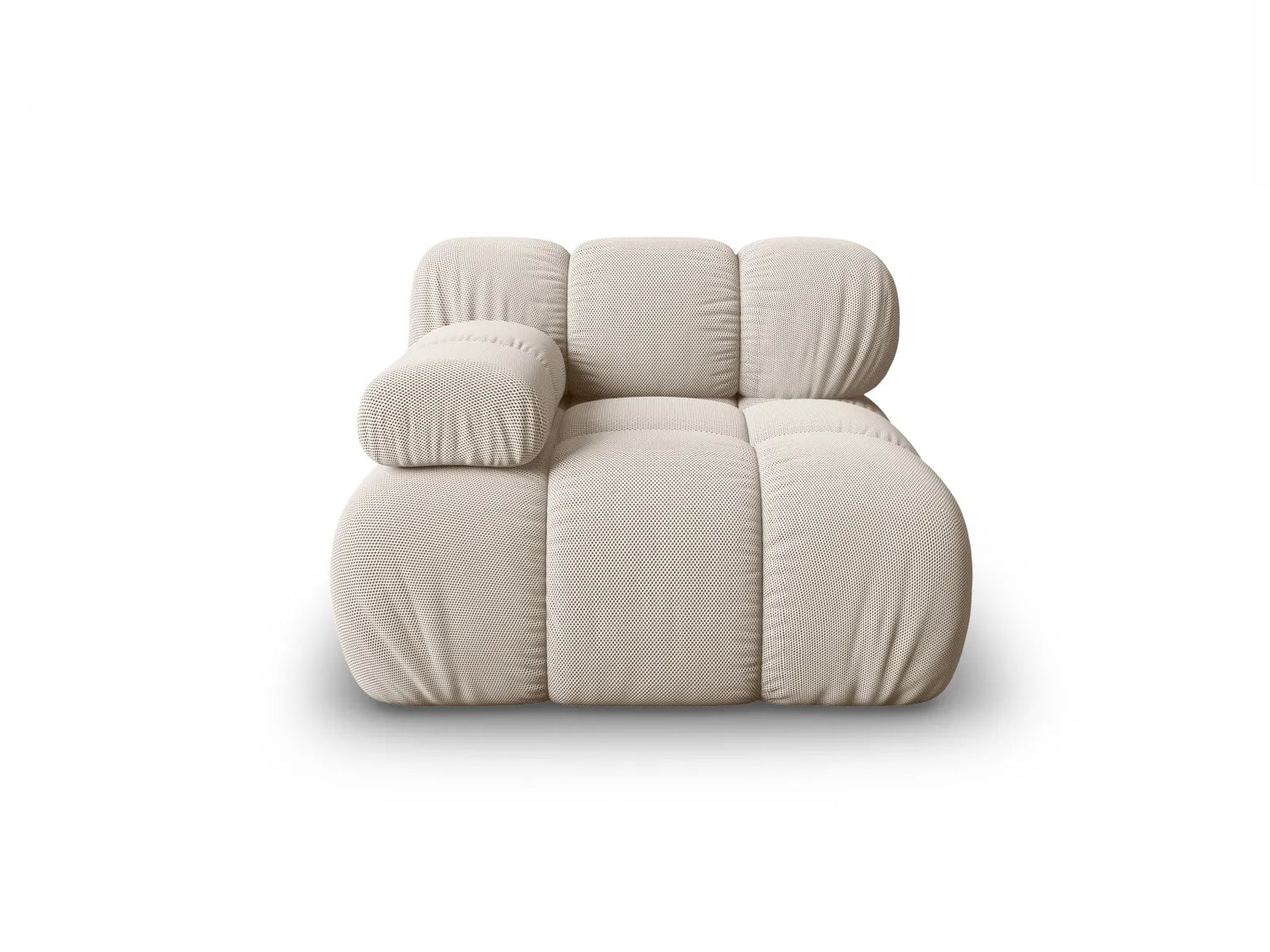 Bellis Modulares Sofa Eckmodul Links mit Samtbezug oder 3D-Stoff, 94 cm – Bild 1