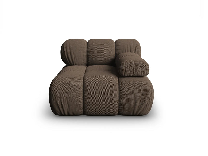 Bellis Modulares Sofa Eckmodul Rechts mit 3D-Stoff (Son40) in Braun, 94 cm – Bild 2