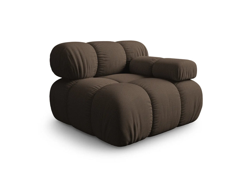 Bellis Modulares Sofa Eckmodul Rechts mit 3D-Stoff (Son40) in Braun, 94 cm – Bild 3