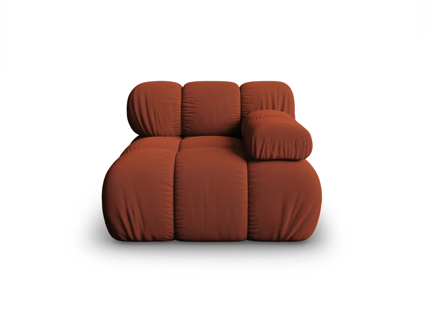 Bellis Modulares Sofa Eckmodul Rechts mit 3D-Stoff (Son44) in Ziegel, 94 cm – Bild 1