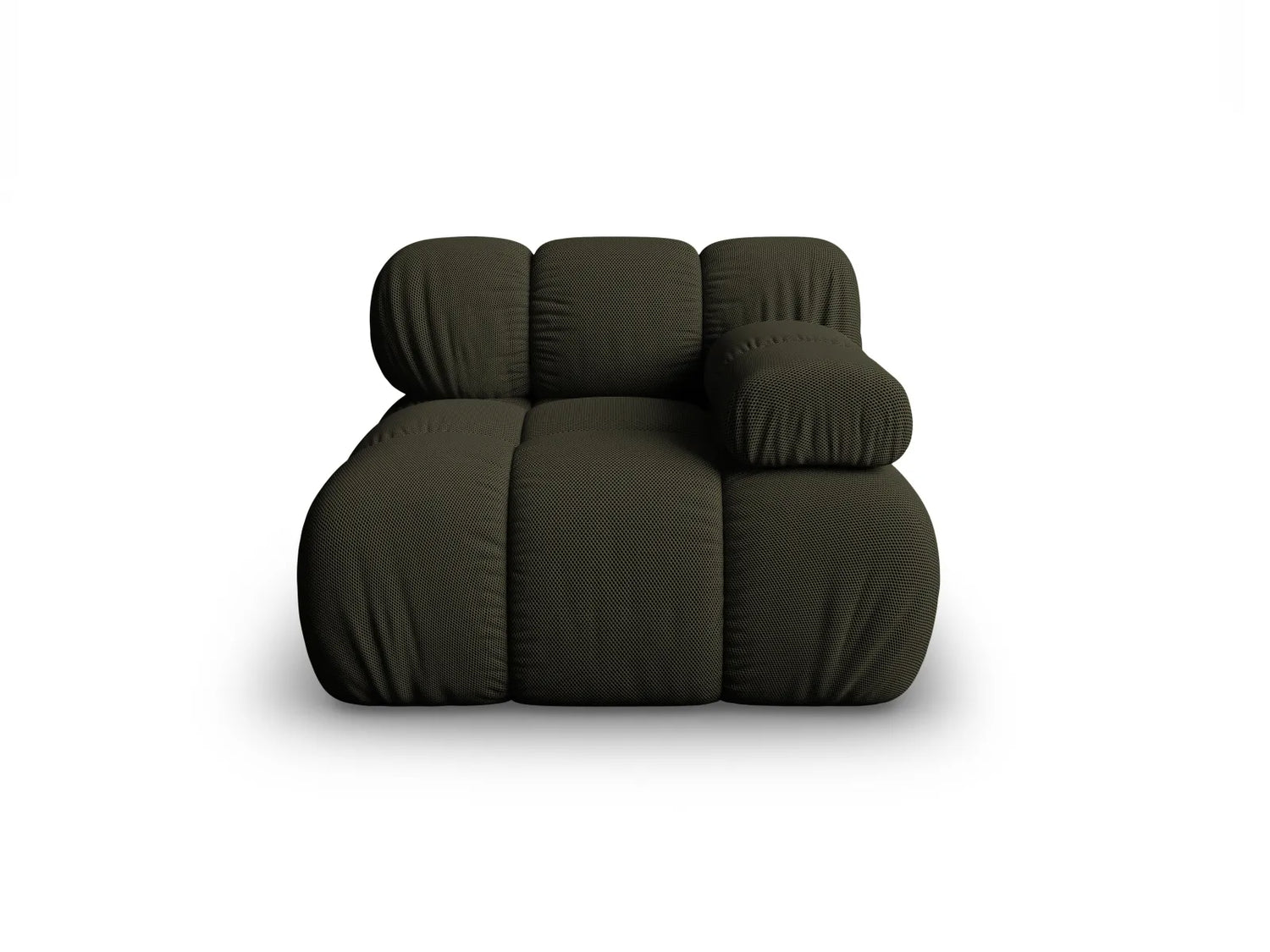 Bellis Modulares Sofa Eckmodul Rechts mit 3D-Stoff (Son77) in Amazon grün, 94 cm – Bild 1