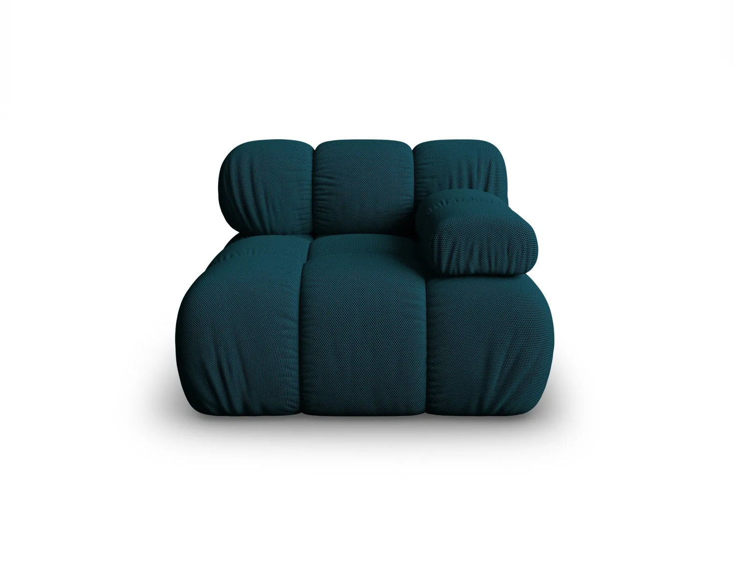 Bellis Modulares Sofa Eckmodul Rechts mit 3D-Stoff (Son87) in Marineblau, 94 cm – Bild 2