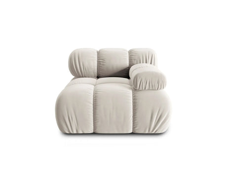 Bellis Modulares Sofa Eckmodul Rechts mit Samt-Stoff (Blu30) in Dunkelbeige, 94 cm – Bild 1