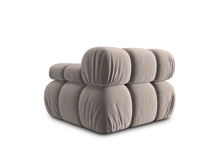Bellis Modulares Sofa Eckmodul Rechts mit Samt-Stoff (Blu40) in Cappuccino, 94 cm – Bild 6