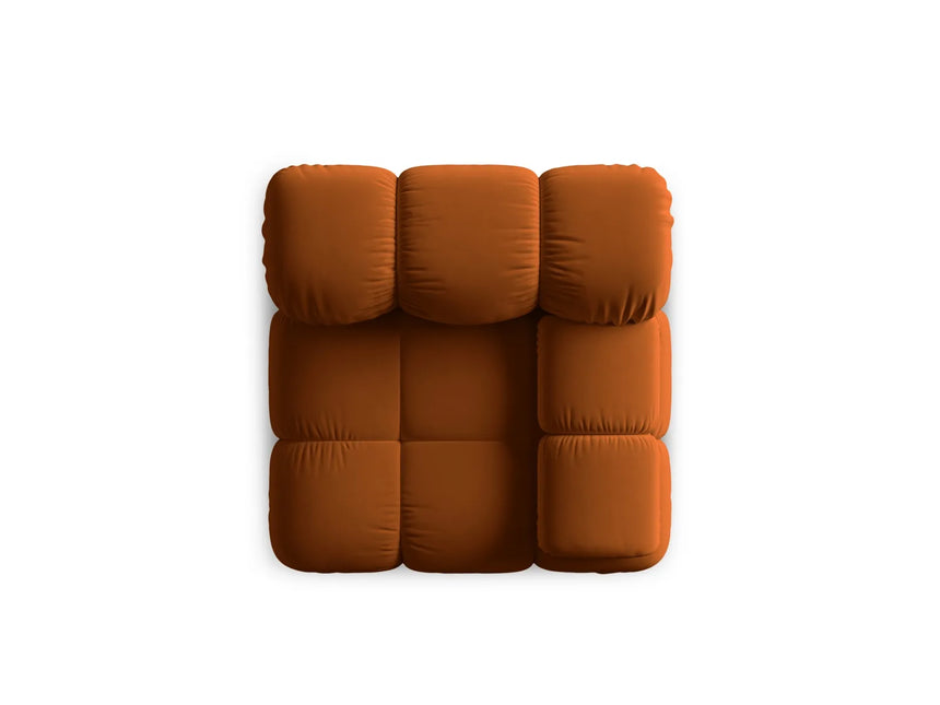 Bellis Modulares Sofa Eckmodul Rechts mit Samt-Stoff (Blu4215) in Terrakotta, 94 cm – Bild 6