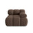 Bellis Modulares Sofa Eckmodul Rechts mit Samt-Stoff (Blu48) in Dunkelbraun, 94 cm – Bild 2