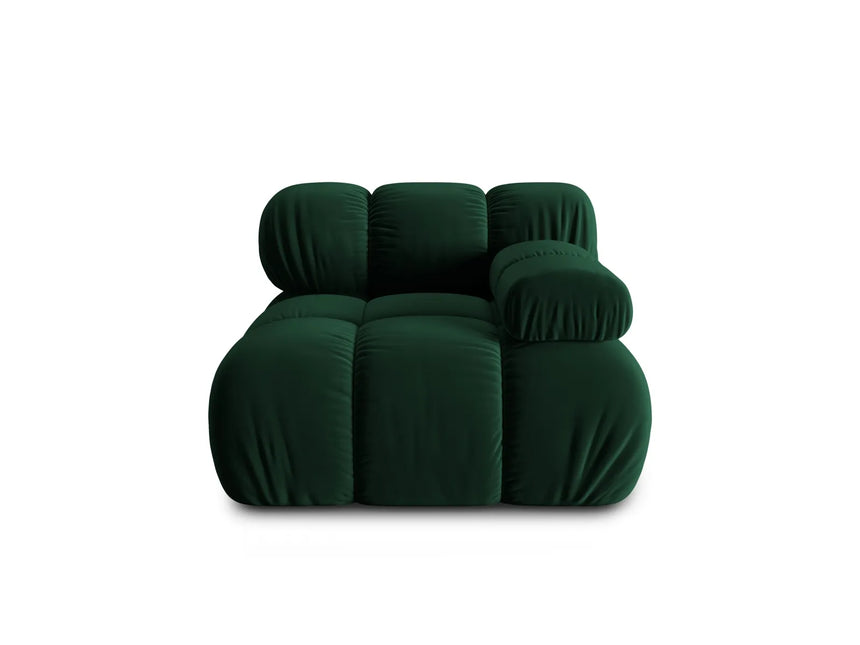 Bellis Modulares Sofa Eckmodul Rechts mit Samt-Stoff (Blu78) in Flaschengrün, 94 cm – Bild 1