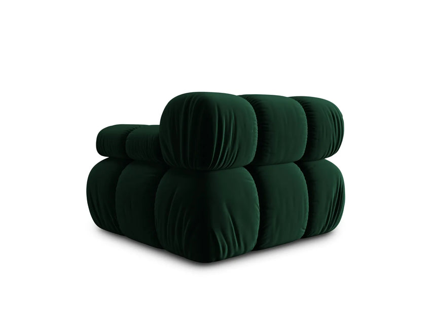 Bellis Modulares Sofa Eckmodul Rechts mit Samt-Stoff (Blu78) in Flaschengrün, 94 cm – Bild 6