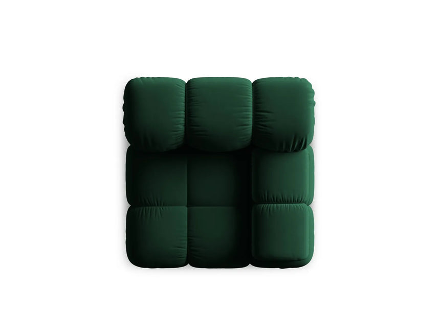 Bellis Modulares Sofa Eckmodul Rechts mit Samt-Stoff (Blu78) in Flaschengrün, 94 cm – Bild 7
