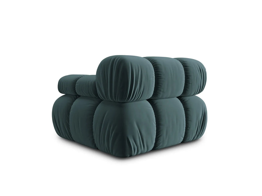 Bellis Modulares Sofa Eckmodul Rechts mit Samt-Stoff (Blu85) in Türkis, 94 cm – Bild 5