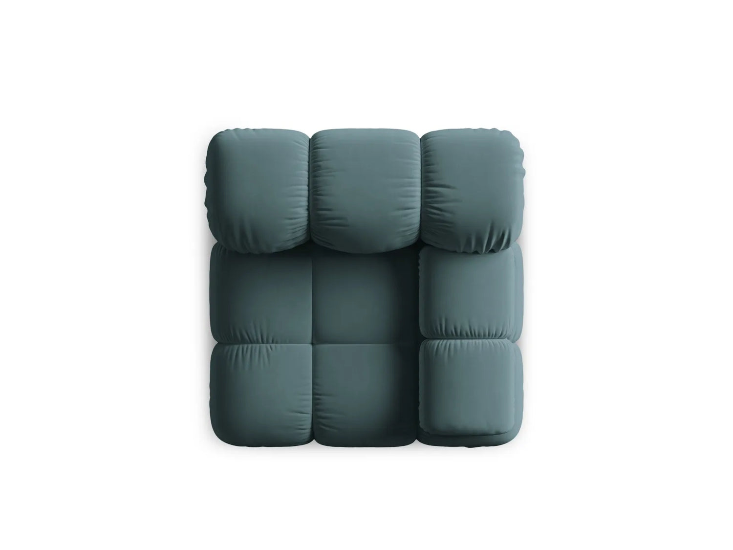Bellis Modulares Sofa Eckmodul Rechts mit Samt-Stoff (Blu85) in Türkis, 94 cm – Bild 6
