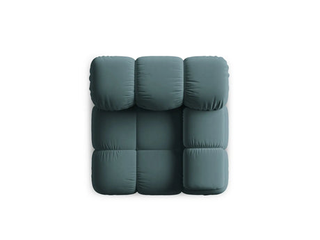 Bellis Modulares Sofa Eckmodul Rechts mit Samt-Stoff (Blu85) in Türkis, 94 cm – Bild 6