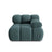 Bellis Modulares Sofa Eckmodul Rechts mit Samt-Stoff (Blu85) in Türkis, 94 cm – Bild 8