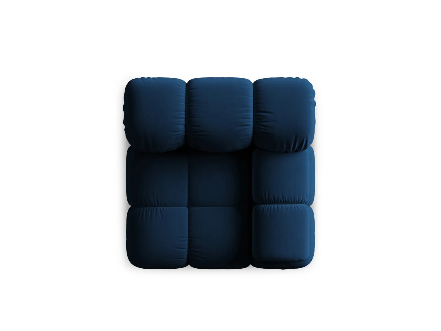 Bellis Modulares Sofa Eckmodul Rechts mit Samt-Stoff (Blu86) in Königsblau, 94 cm – Bild 1