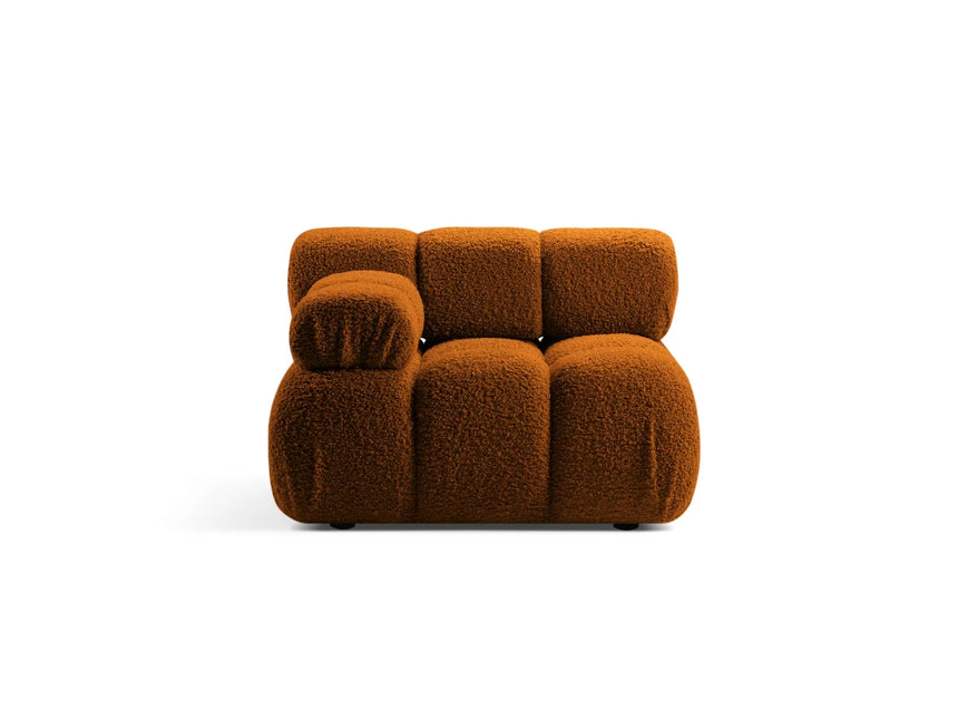 Bellis Modulares Sofa Einzelmodul Armlehne Links 94 cm mit Boucle-Polsterung (Rolf10) in Ziegel – Bild 1