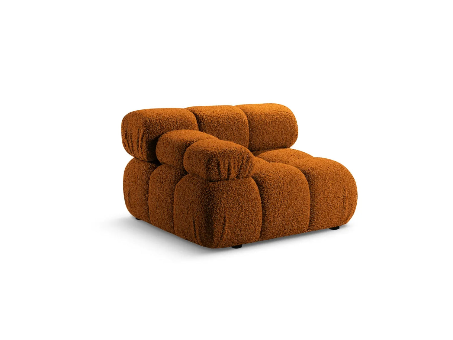 Bellis Modulares Sofa Einzelmodul Armlehne Links 94 cm mit Boucle-Polsterung (Rolf10) in Ziegel – Bild 2