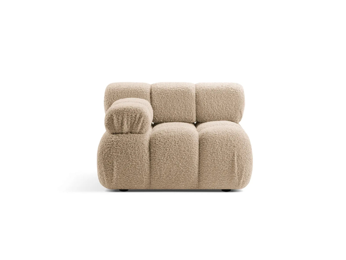 Bellis Modulares Sofa Einzelmodul Armlehne Links 94 cm mit Boucle-Polsterung (Rolf2) in Sand – Bild 2