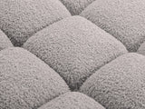 Bellis Modulares Sofa Einzelmodul Armlehne Links 94 cm mit Boucle-Polsterung (Rolf6) in Hellgrau – Bild 1