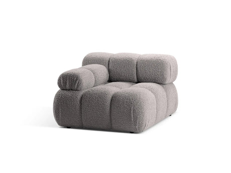 Bellis Modulares Sofa Einzelmodul Armlehne Links 94 cm mit Boucle-Polsterung (Rolf6) in Hellgrau – Bild 4