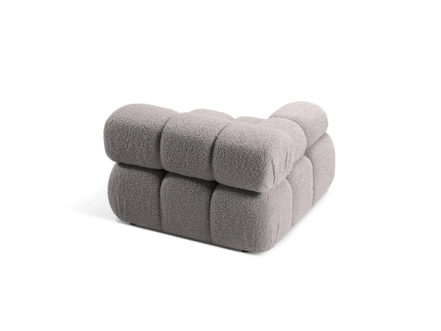 Bellis Modulares Sofa Einzelmodul Armlehne Links 94 cm mit Boucle-Polsterung (Rolf6) in Hellgrau – Bild 5
