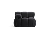 Bellis Modulares Sofa Einzelmodul Armlehne Links 94 cm mit Boucle-Polsterung (Rolf8) in Graphit – Bild 1