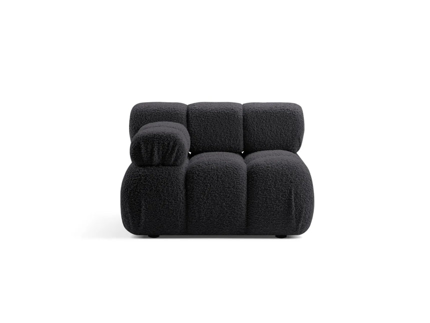 Bellis Modulares Sofa Einzelmodul Armlehne Links 94 cm mit Boucle-Polsterung (Rolf8) in Graphit – Bild 1