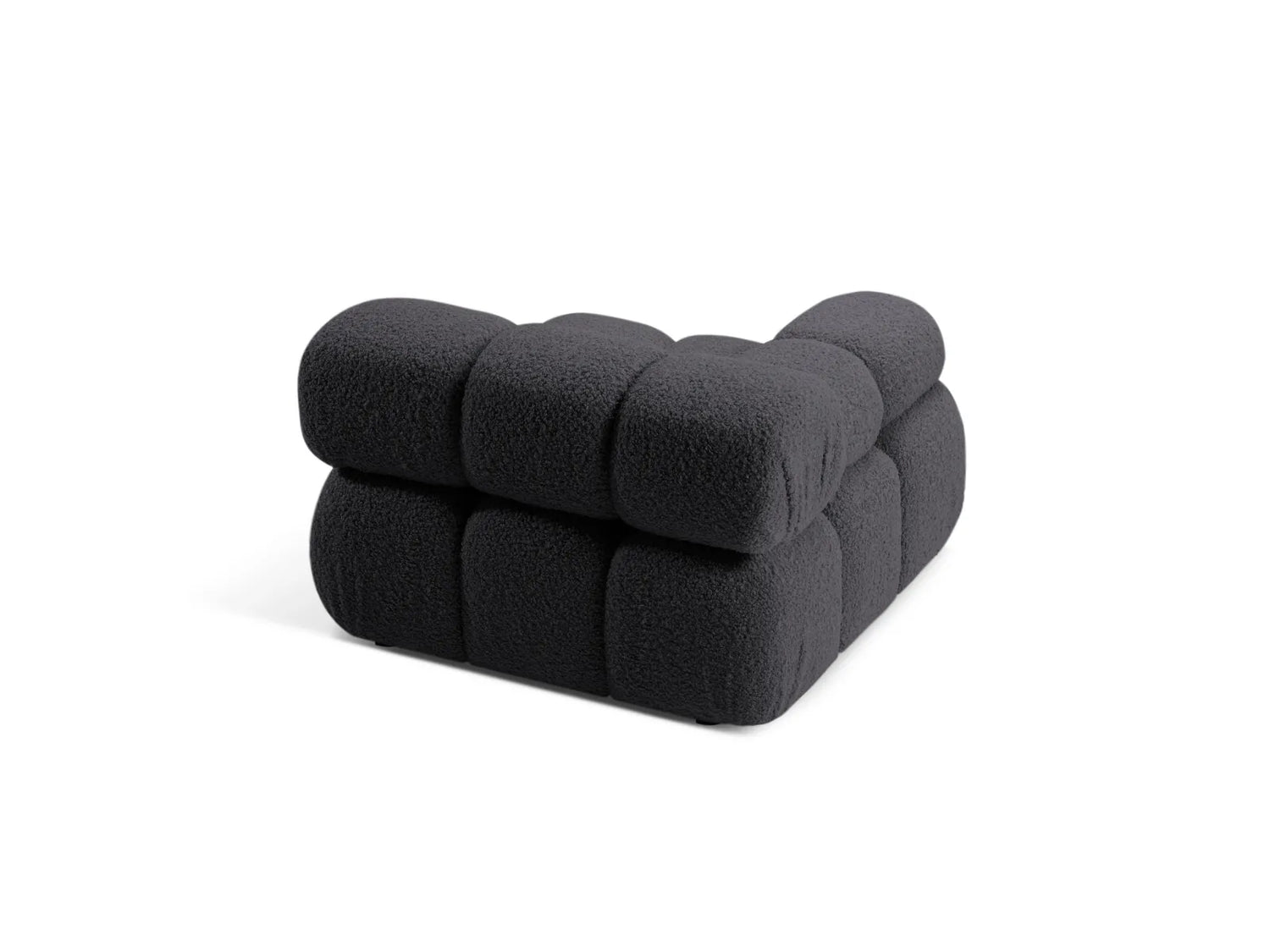 Bellis Modulares Sofa Einzelmodul Armlehne Links 94 cm mit Boucle-Polsterung (Rolf8) in Graphit – Bild 4