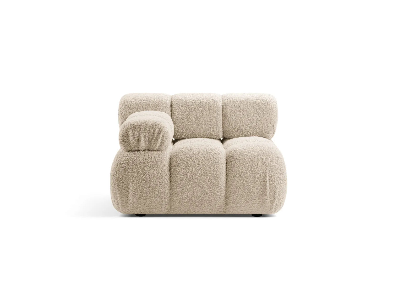 Bellis Modulares Sofa Einzelmodul Armlehne Links mit Boucle-Polsterung 94 cm – Bild 1