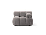 Bellis Modulares Sofa Einzelmodul Armlehne Rechts 94 cm mit Boucle-Polsterung (Rolf6) in Hellgrau – Bild 1