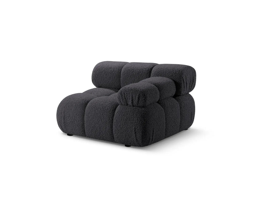 Bellis Modulares Sofa Einzelmodul Armlehne Rechts 94 cm mit Boucle-Polsterung (Rolf8) in Graphit – Bild 2