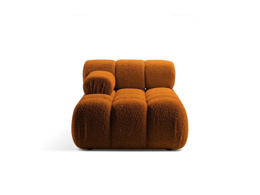 Bellis Modulares Sofa Einzelmodul Chaise Longue Links 155x94 cm mit Boucle-Polsterung (Rolf10) in Ziegel – Bild 1