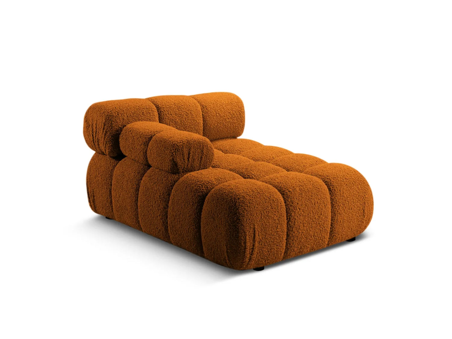 Bellis Modulares Sofa Einzelmodul Chaise Longue Links 155x94 cm mit Boucle-Polsterung (Rolf10) in Ziegel – Bild 3