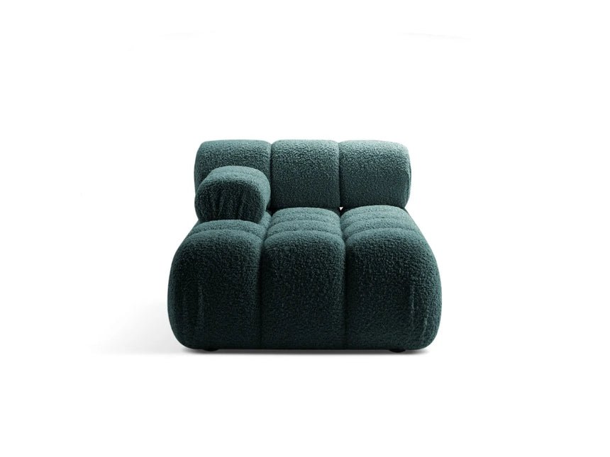 Bellis Modulares Sofa Einzelmodul Chaise Longue Links 155x94 cm mit Boucle-Polsterung (Rolf17) in Petrol – Bild 1
