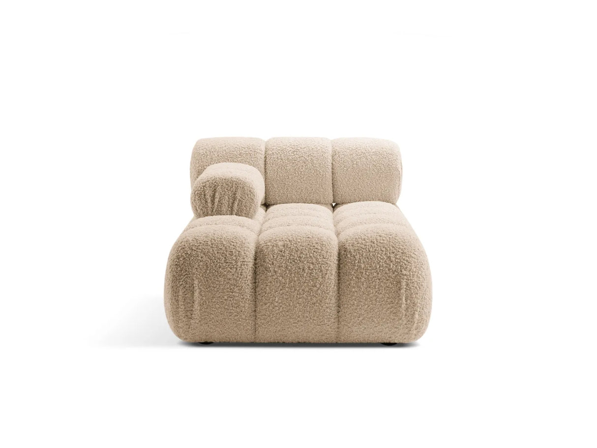 Bellis Modulares Sofa Einzelmodul Chaise Longue Links 155x94 cm mit Boucle-Polsterung (Rolf2) in Sand – Bild 1