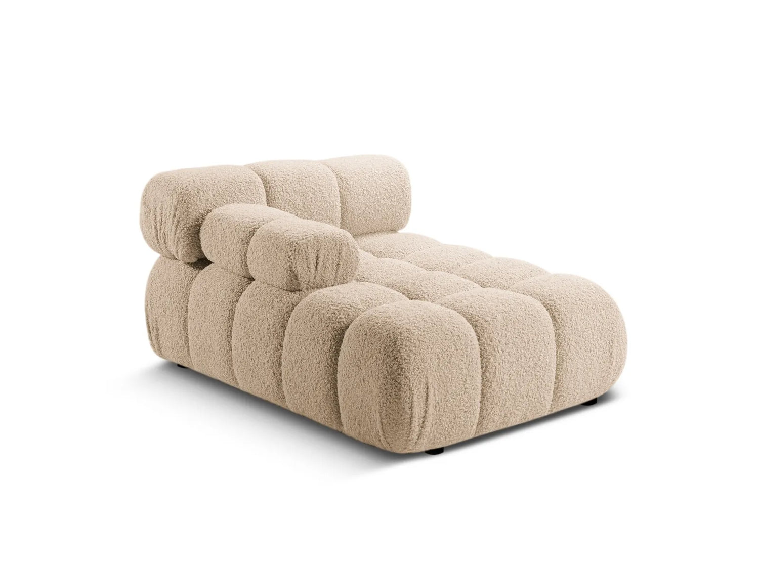 Bellis Modulares Sofa Einzelmodul Chaise Longue Links 155x94 cm mit Boucle-Polsterung (Rolf2) in Sand – Bild 3
